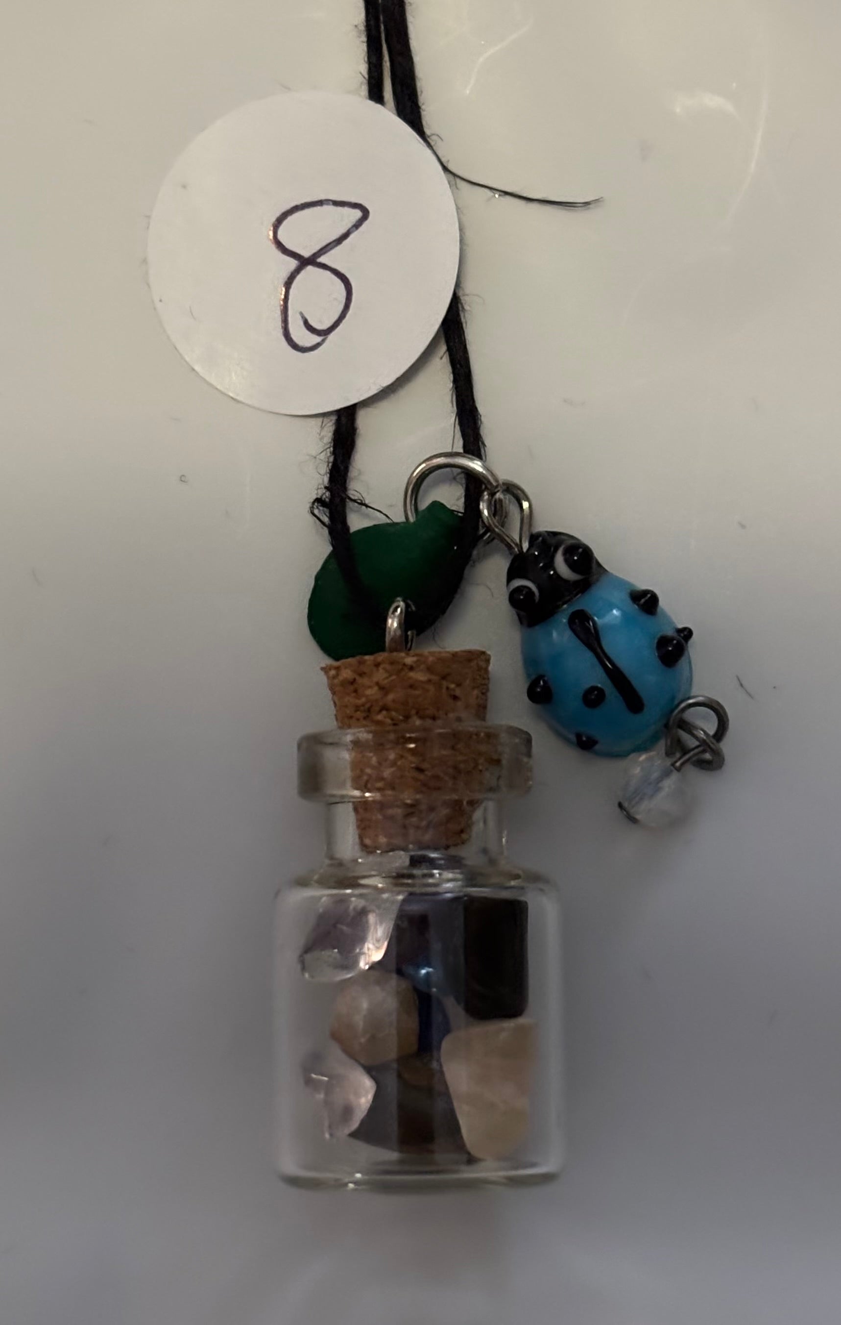 Custom Made all natural hemp cord crystals necklaces