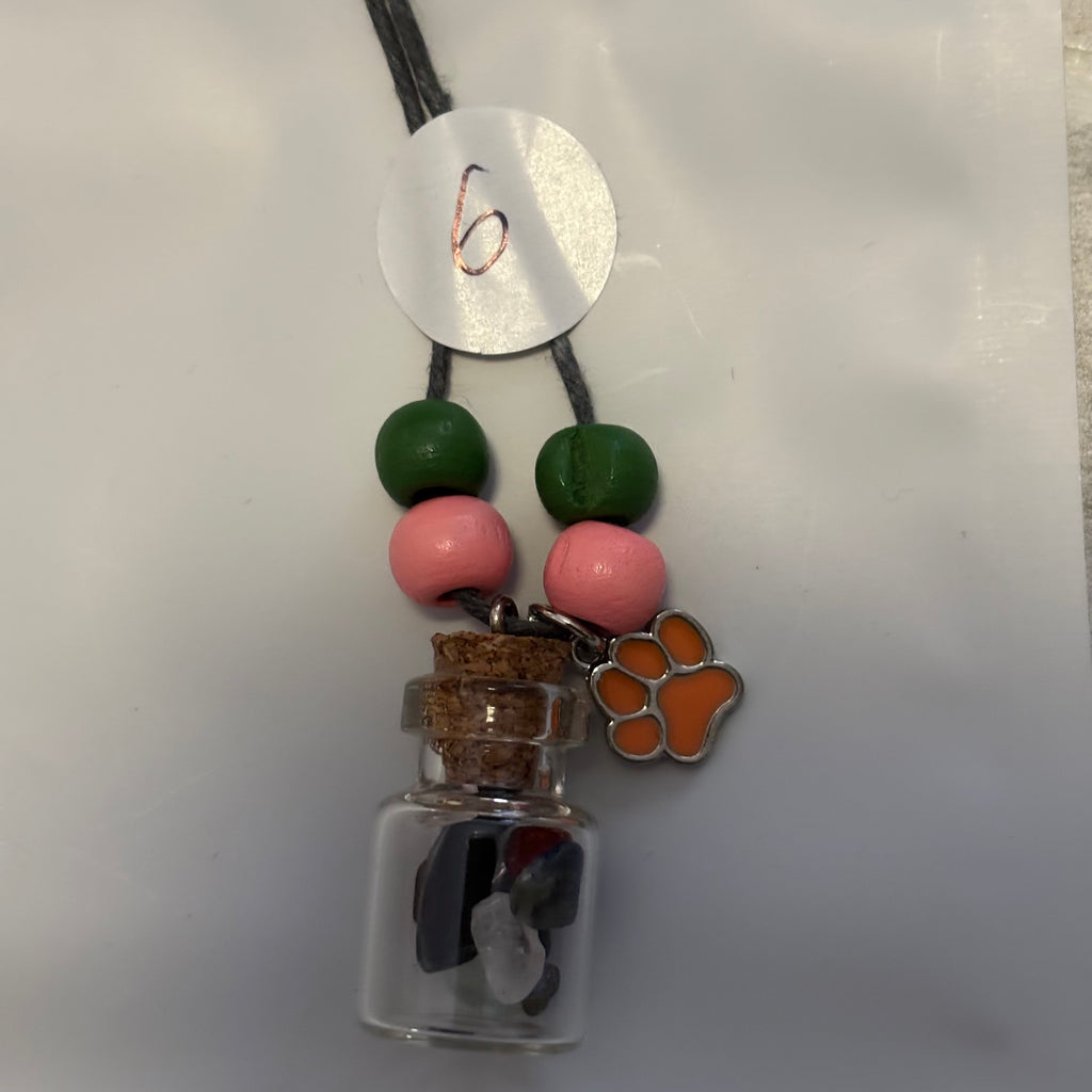 Custom Made all natural hemp cord crystals necklaces