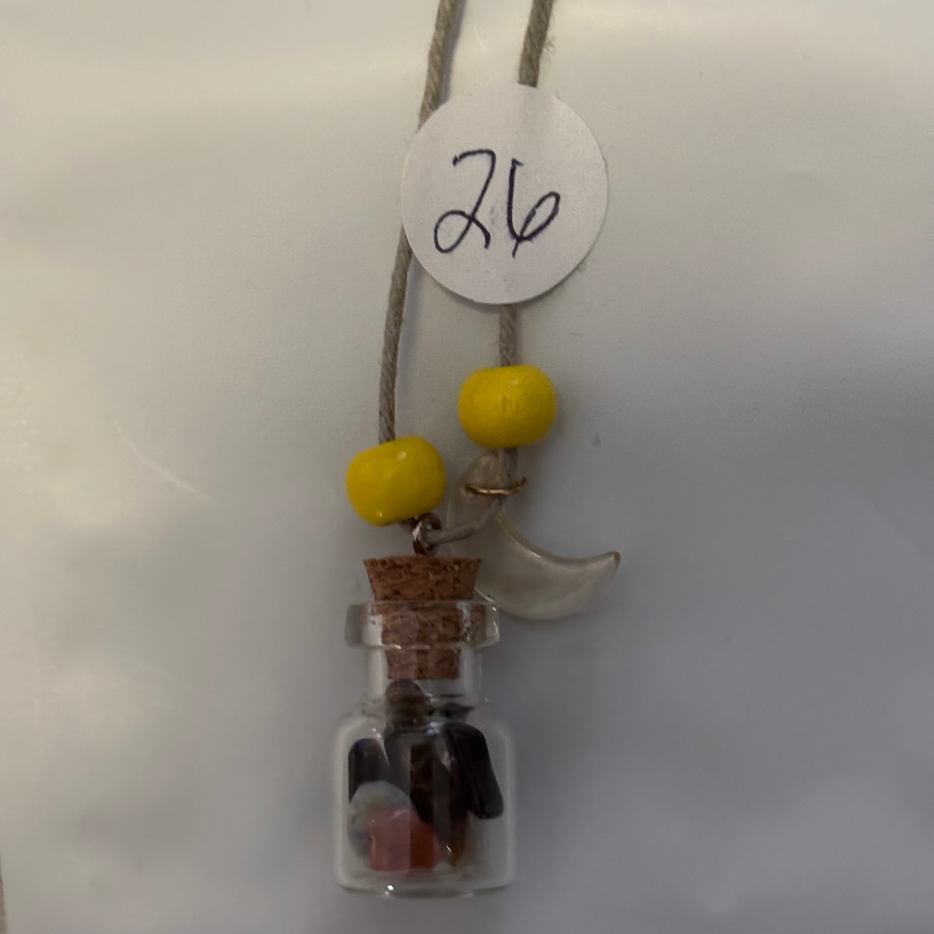 Custom Made all natural hemp cord crystals necklaces