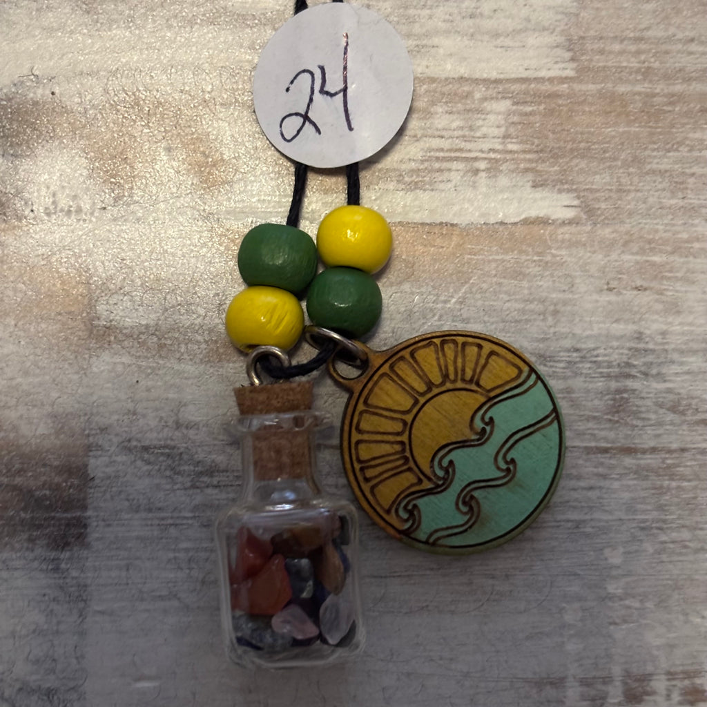 Custom Made all natural hemp cord crystals necklaces