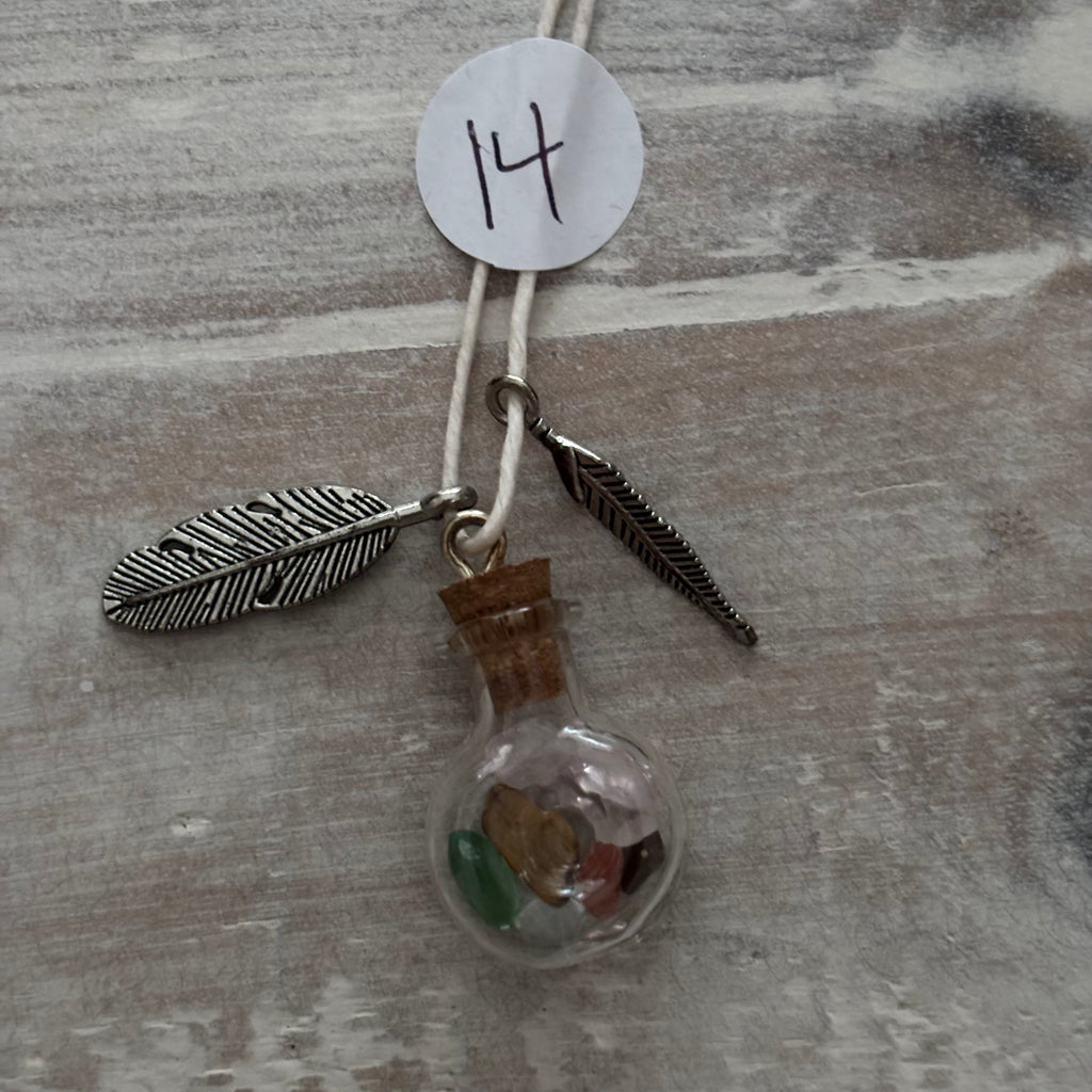 Custom Made all natural hemp cord crystals necklaces