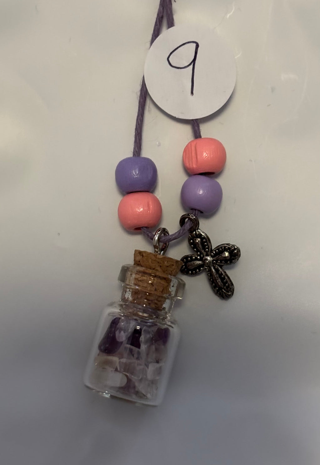 Custom Made all natural hemp cord crystals necklaces