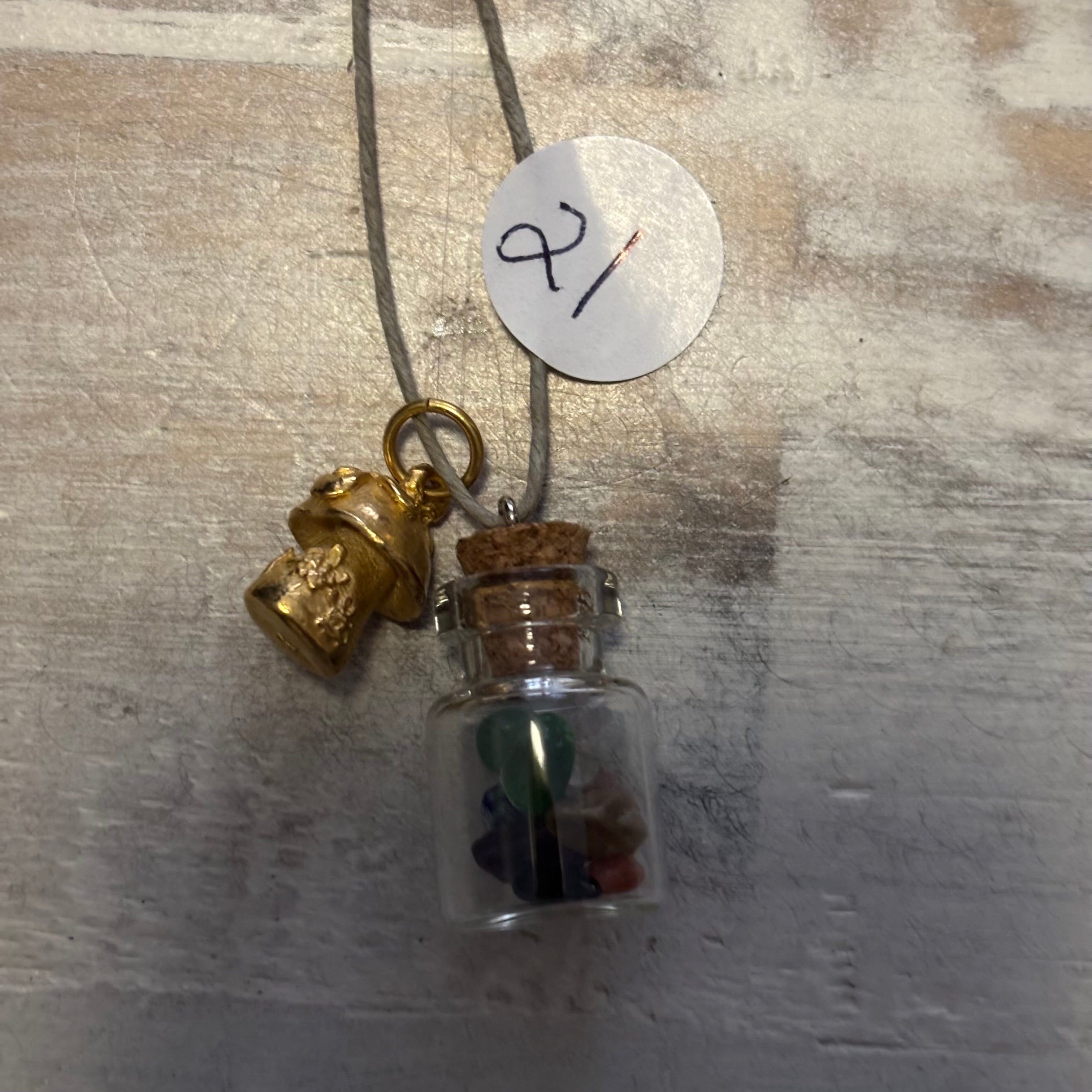 Custom Made all natural hemp cord crystals necklaces