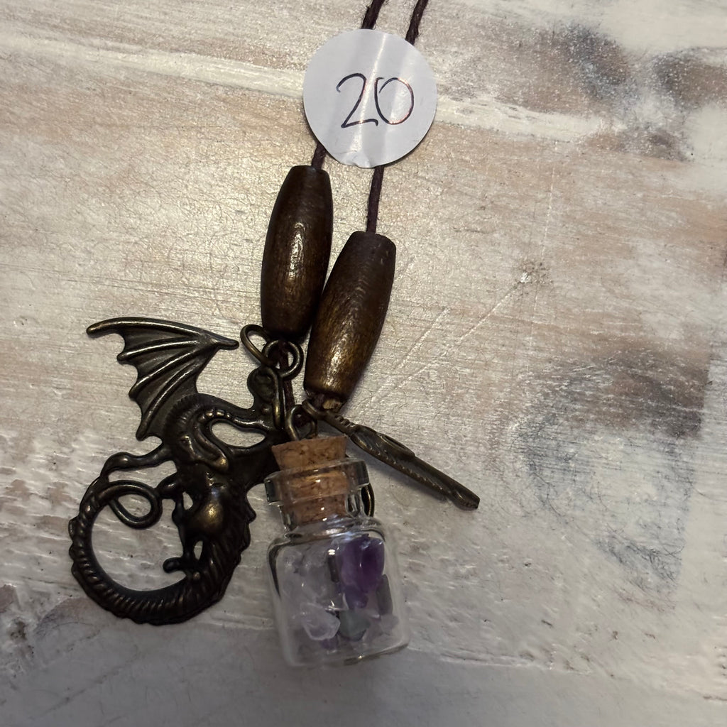 Custom Made all natural hemp cord crystals necklaces