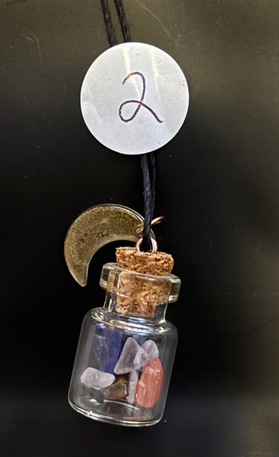 Custom Made all natural hemp cord crystals necklaces