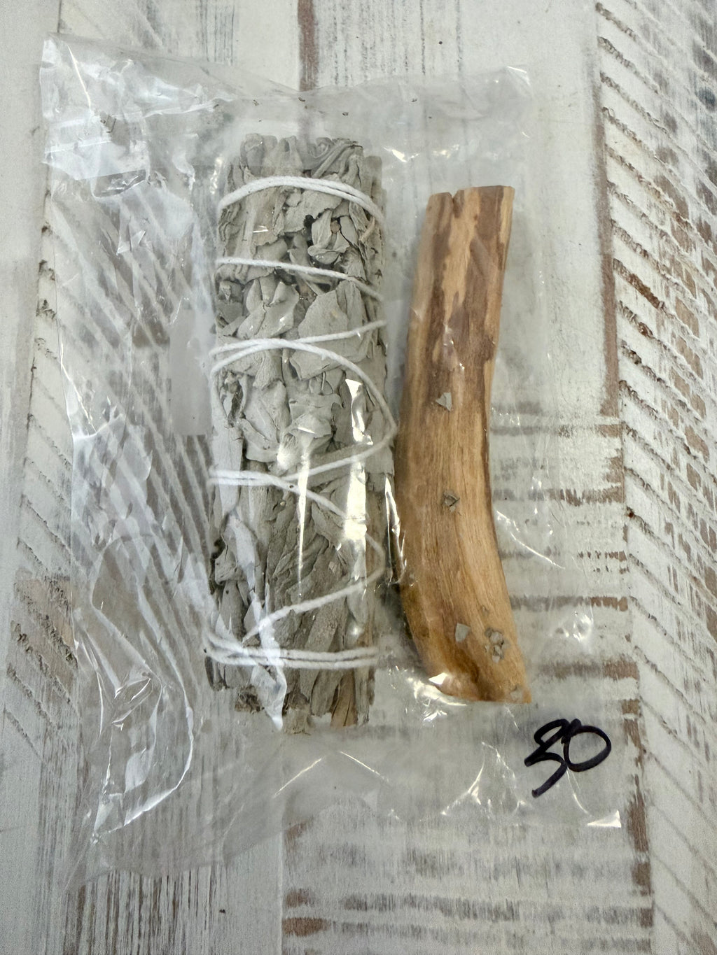 Sage smudge stick and Palo Santo wood stick bundle