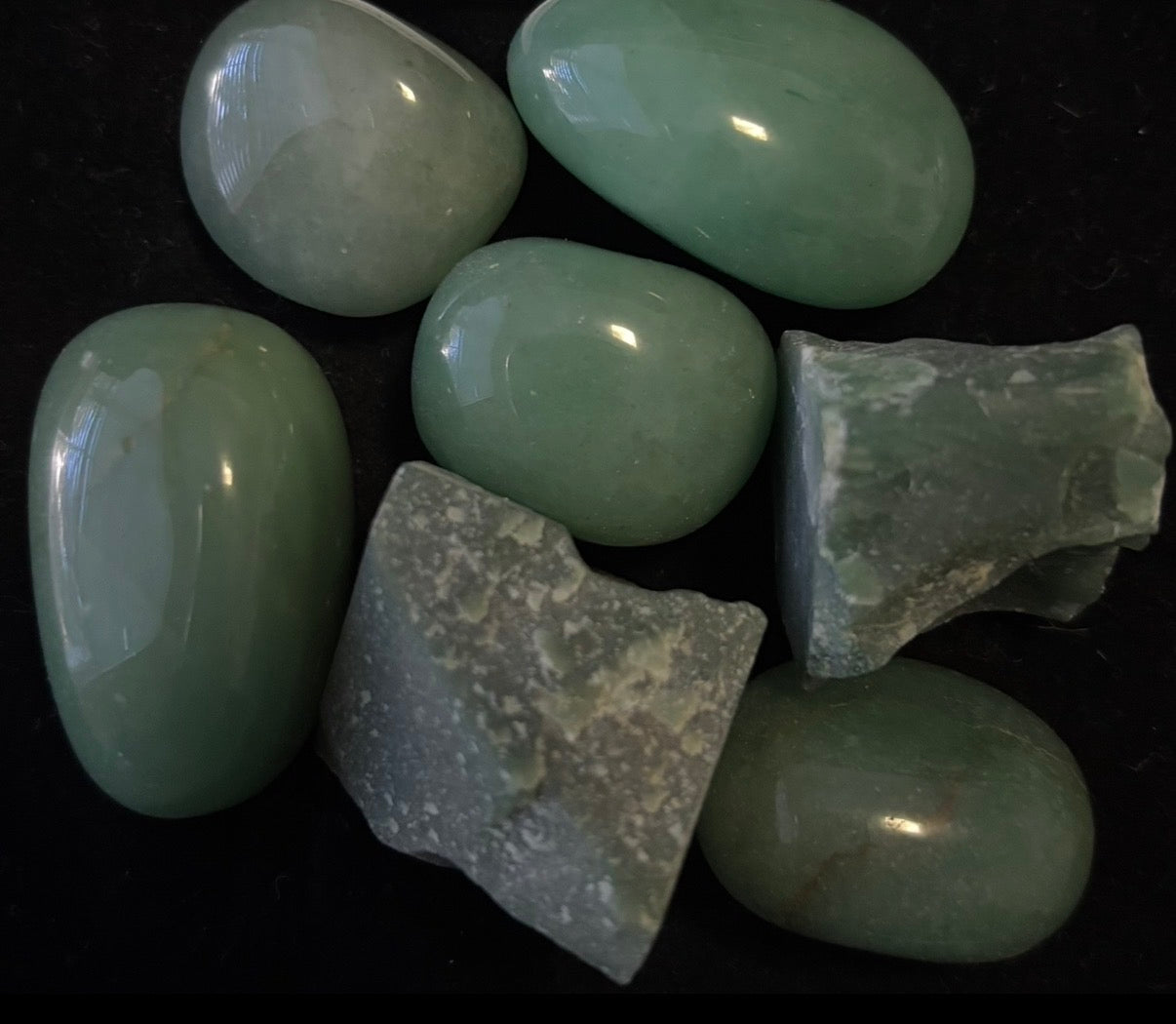 Green Aventurine- tumbled and raw