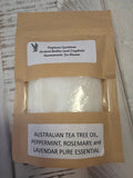 Pure essential oil, Epson salts- Australian tea tree oil